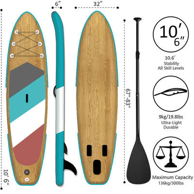 OEM Paddle Inflatable Sup Paddle Board Stand Up Surfing 17.5 Lbs