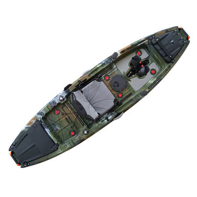 Huarui 9.8ft Sit On Top One Person Plastic Fishing Pedal Kayak