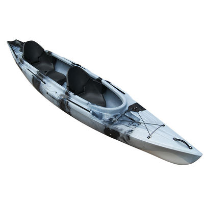 3 Person Small Boat Rigid Fishing Kayak 500 Lb Capacity Plastic Canoe 4.0m*0.82m