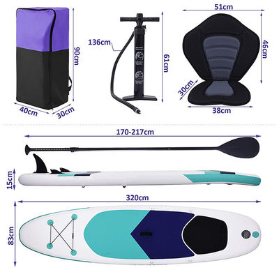 Military Grade Pvc Inflate Stand Up Surf Paddle Board 286lbs Capacity
