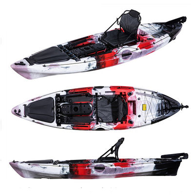 Single Seat 10FT Fishing Sit On Top Canoe One Person LLDPE Plastic Kayak