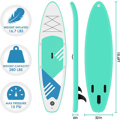330lbs Double Layer PVC Touring Sup Board Ocean Waters EVA Sup Surfboard
