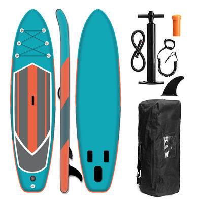 Customized Logo Standup Paddle Board Blow Up Surfboard Blue Color