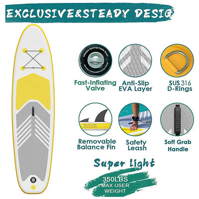 350LBS Capacity Touring Sup Board Blow Up Stand Up Surfboard